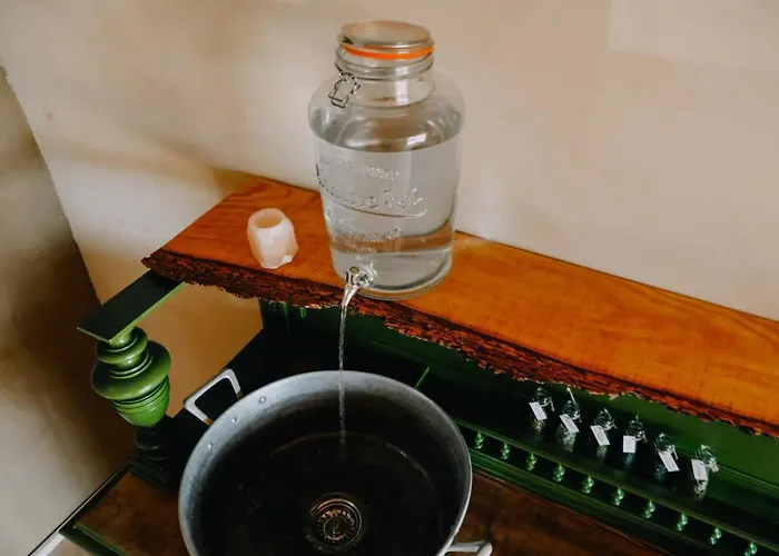 Сasa de vacaciones 1 Bed Tiny House Sleeps 2 -hot Tub -coal Fireplace *